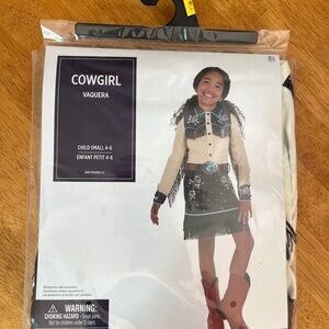 NWT Cowgirl Dress Up Costume - Size 4-6